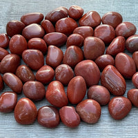 Grade A++ Red Jasper Tumbled Stones, 0.8"-1.25" Tumbled Red Jasper,Pick How Many