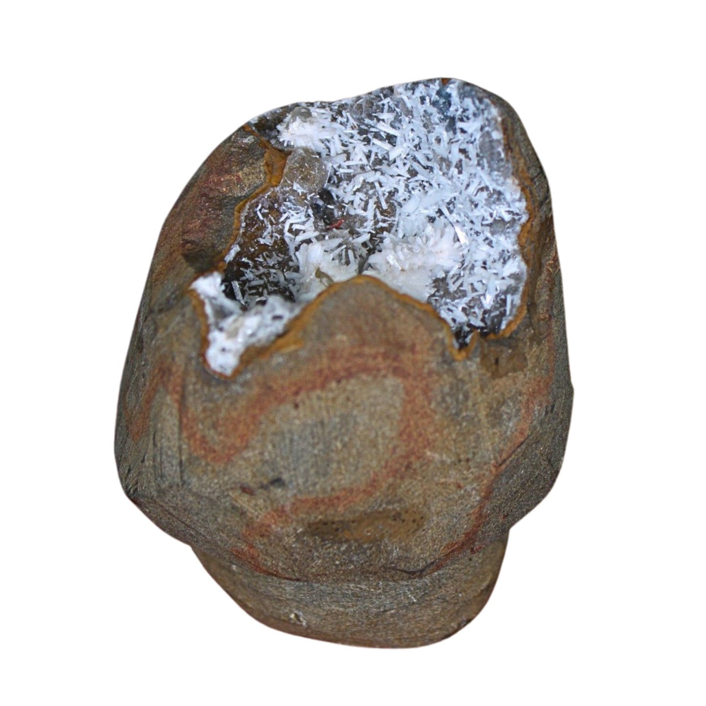 345g High-Quality Scolecite Geode  Beautiful Natural Healing Minerals