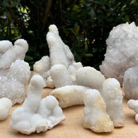 Chalcedony & Crystal Quartz Stalactite, Quartz on Chalcedony Stalactite Specimen