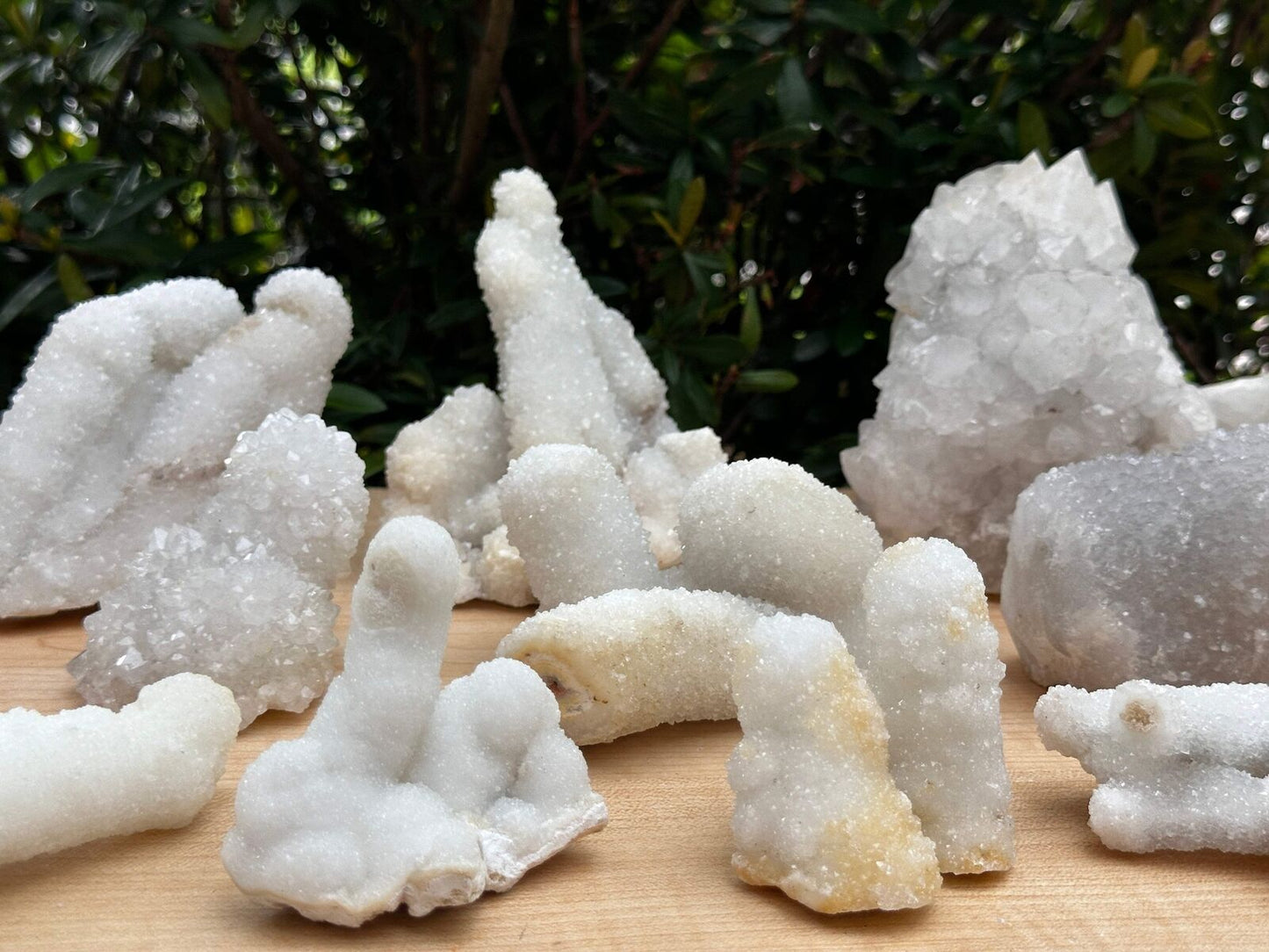 Chalcedony & Crystal Quartz Stalactite, Quartz on Chalcedony Stalactite Specimen