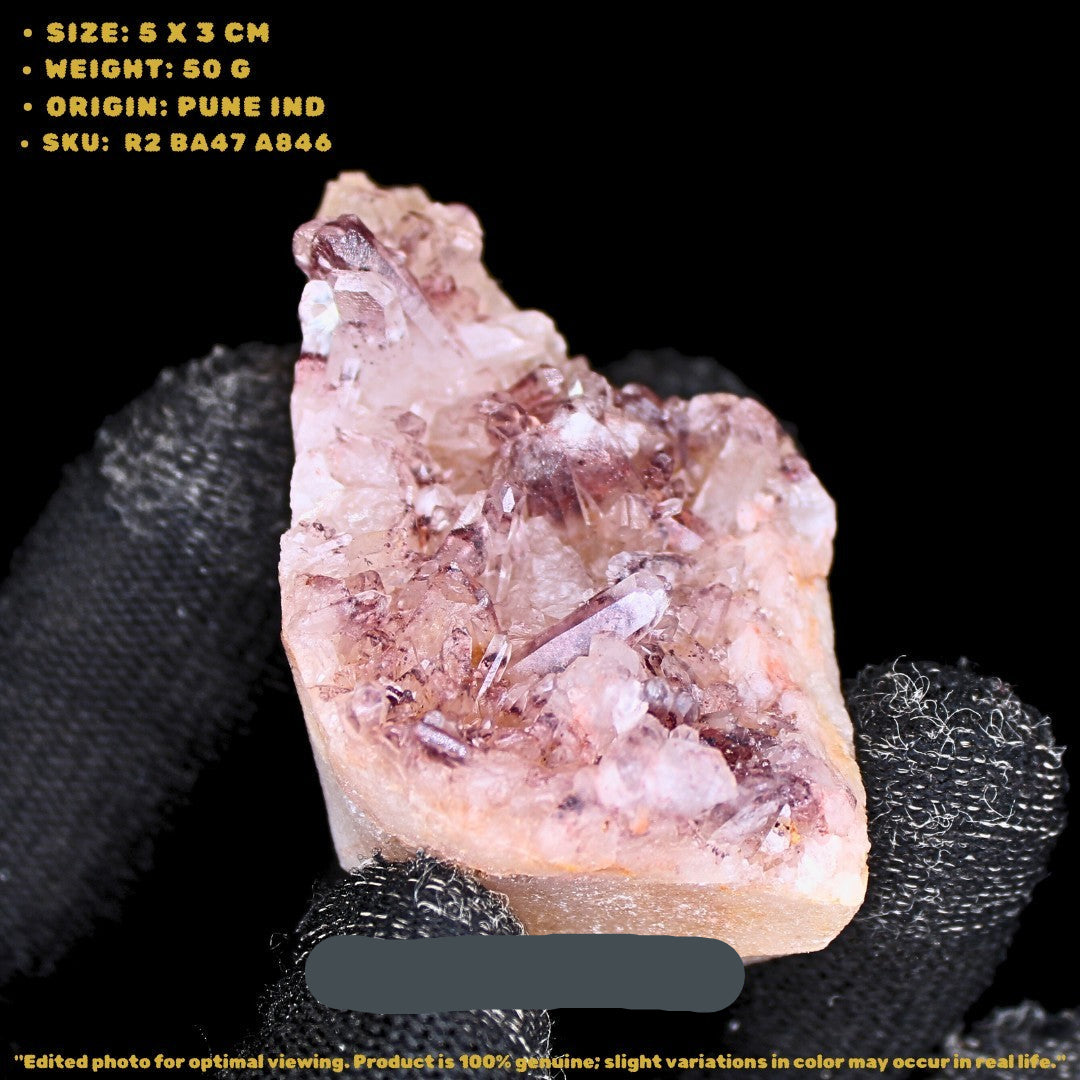 103g Red Phantom Quartz Crystal Rare Growth Formation India Specimen