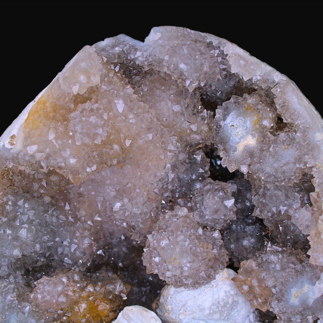 Huge 3.53 Lbs Smokey Tuxedo Amethyst Cluster | Rare Georgia Quartz Crystal