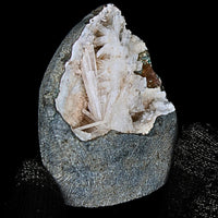 130g Scolecite Geode Natural Crystal Cluster Mineral Specimen 6x5cm India