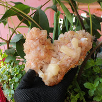 ✨ Natural Orange Stilbite & Heulandite Crystal Cluster 980g Reiki Healing Stone