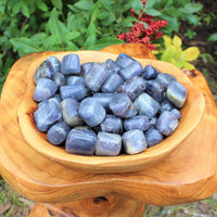 2 Medium Large Tumbled Iolite Gemstone Crystals (Third Eye Chakra)