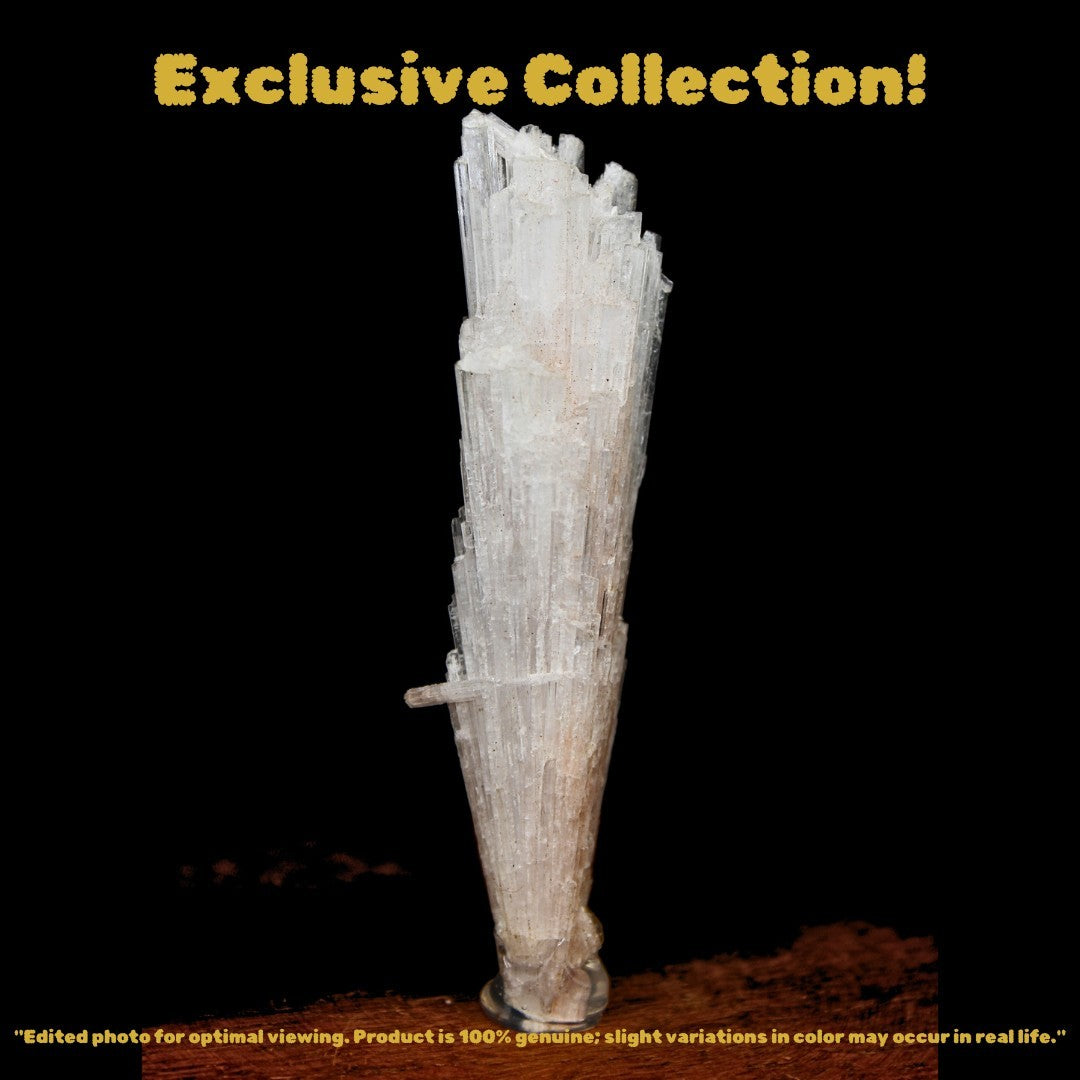 Natural Scolecite Spray Cluster 22g Rare Zeolite Mineral Specimen from India