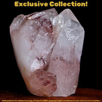 Natural Phantom Quartz Healing Crystal Cluster Raw Stone India