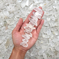 Mini Quartz Crystal Points Bulk, Crystals for Necklace Pendants & Healing Gems