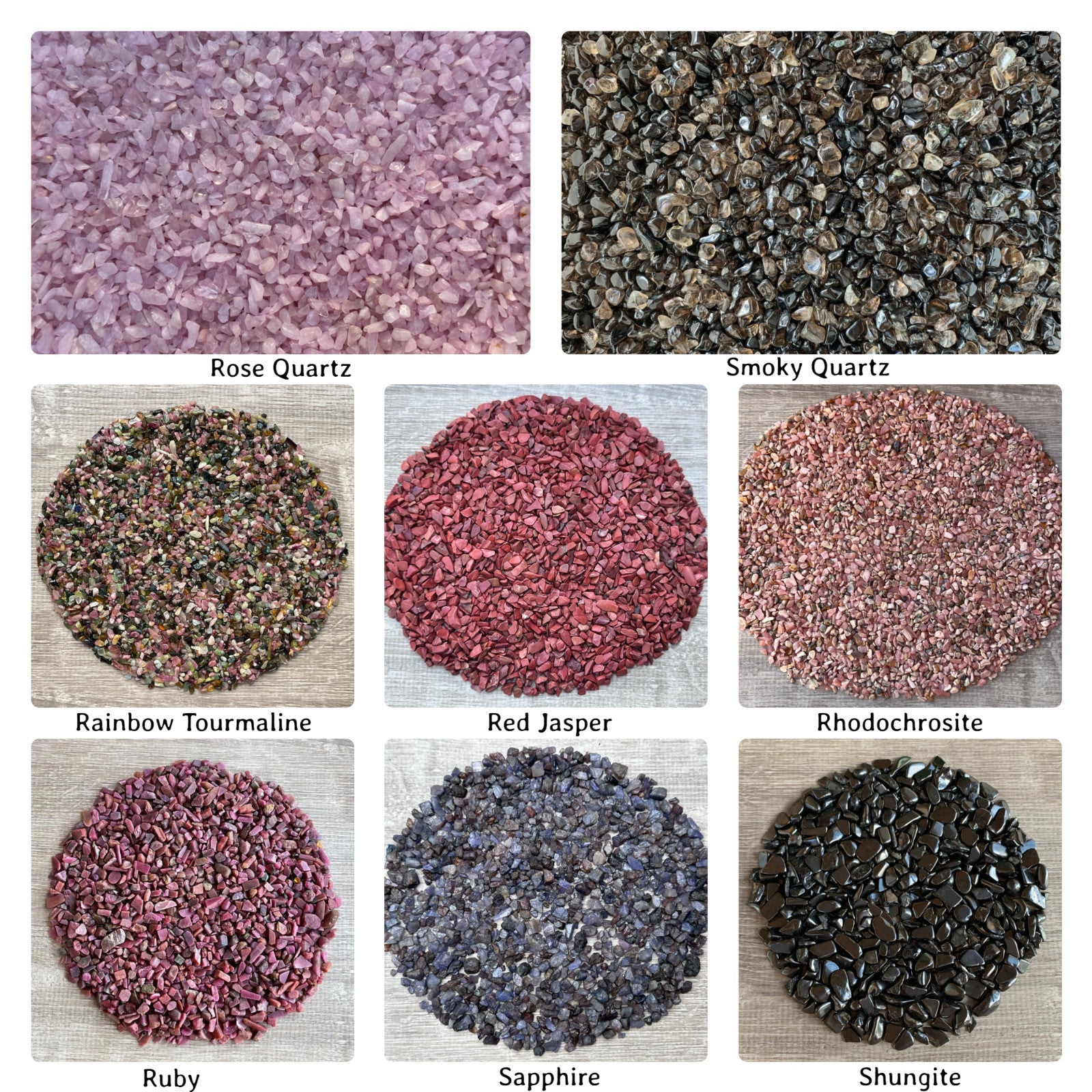 Grade A++ Semi Tumbled Gemstone Mini Chips 3 - 18 mm, Choose From 4 oz to 3 lbs