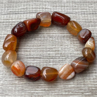 Wholesale Grade A++ Gemstone Nugget Bracelet, Choose from 18 Gemstone Types