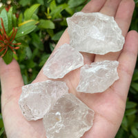 Natural Rough Clear Quartz Chunks, 1-2" Raw Clear Quartz, Pick How Many