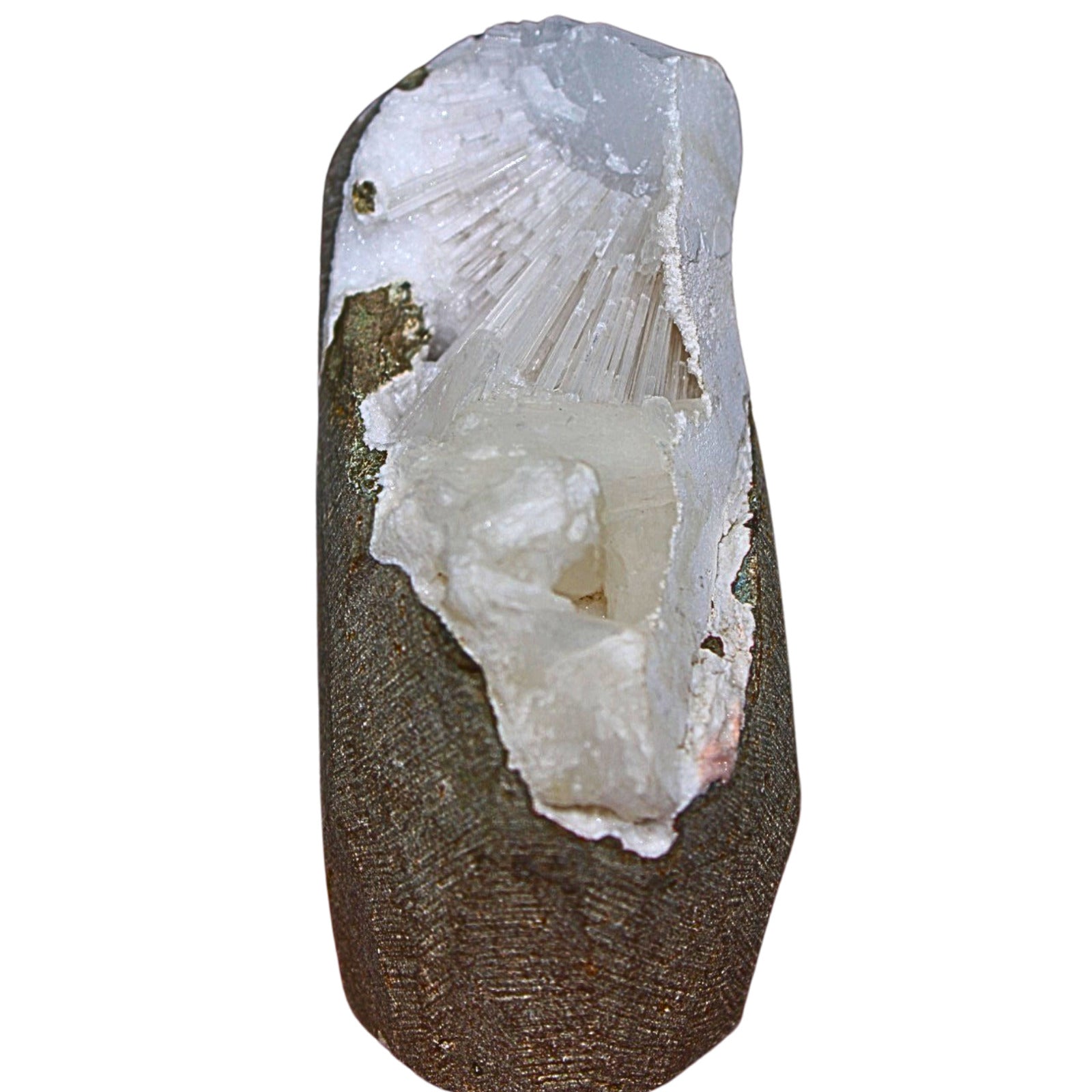 Natural Scolecite Geode & Stilbite Cluster 7x6cm High Vibration Healing  230g