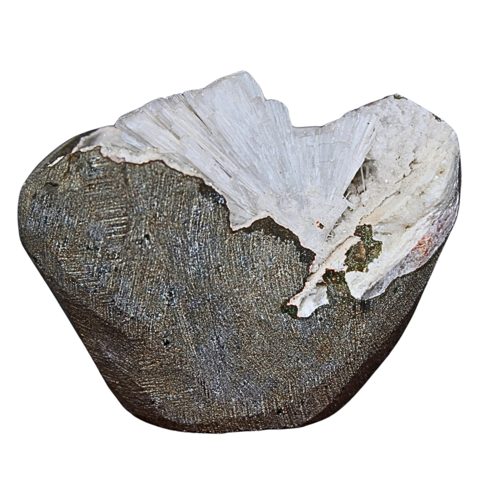 Scolecite Geode 176g Natural Radiating Needle Crystal Healing Stone India