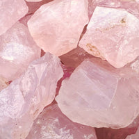 1/2 lb Bulk Lot Natural Rough Rose Quartz Crystals (Raw Reiki Love Healing 8 oz)