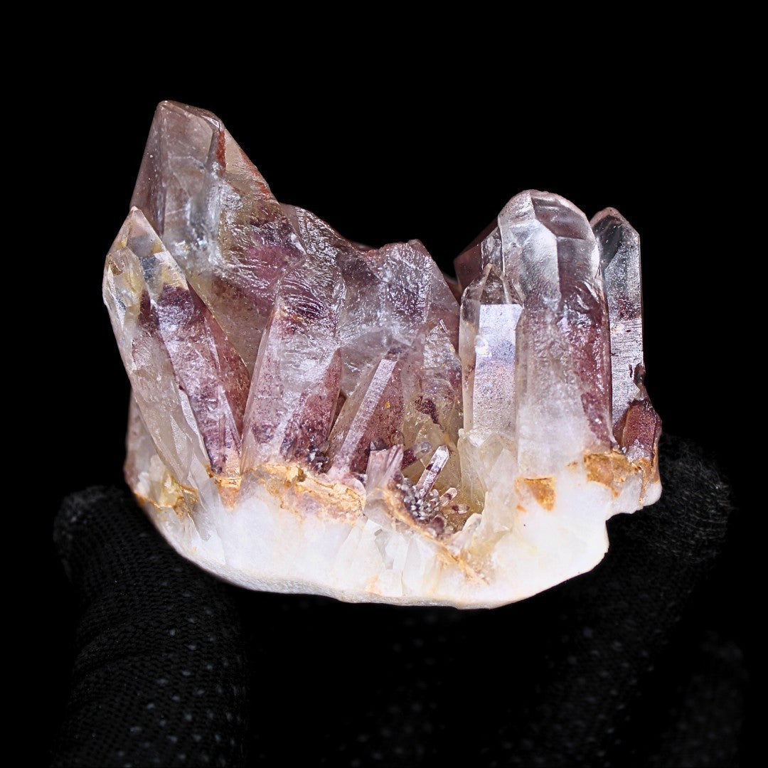 Phantom Clear Quartz Cluster 355g Raw Healing Crystal Specimen India