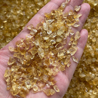 Grade A+++Citrine Semi Tumbled Gemstone Mini Chips 3 - 6 mm, Wholesale Bulk Lot