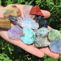 Bulk Mixed Crafters Collection: Gems Crystal Natural Rough Raw 1/2 lb Lot