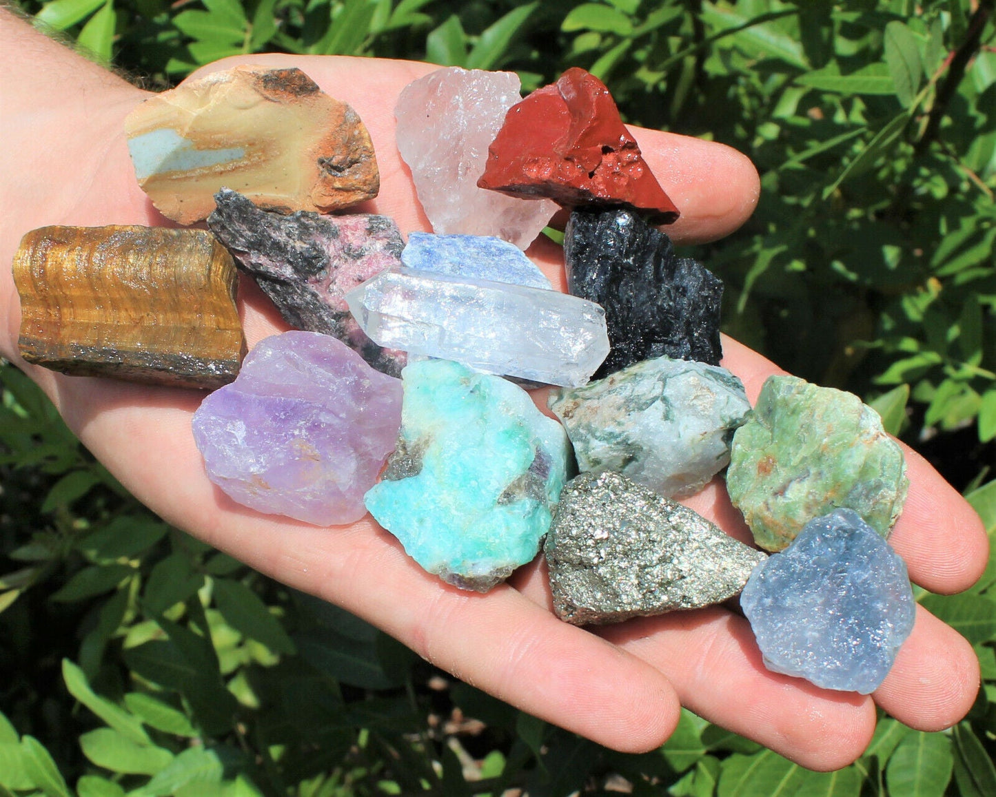 Bulk Mixed Crafters Collection: Gems Crystal Natural Rough Raw 1/2 lb Lot