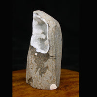 180g Scolecite Spray with White Apophyllite in Heulandite Geode India