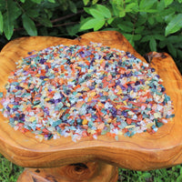 Assorted Semi Tumbled Gemstone Mini Chips 3-10 mm, Tiny, Mixed Chips Bulk Lot