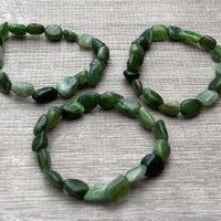 Wholesale Grade A++ Gemstone Nugget Bracelet, Choose from 18 Gemstone Types