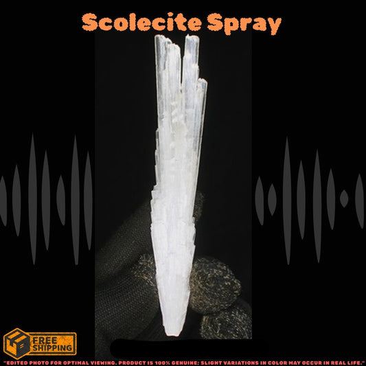 Rare 14g Scolecite Cluster Mineral Specimen Zeolite Crystal from India