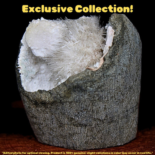 Scolecite Geode 65g Reiki Crystal for Peace Crown Chakra Healing