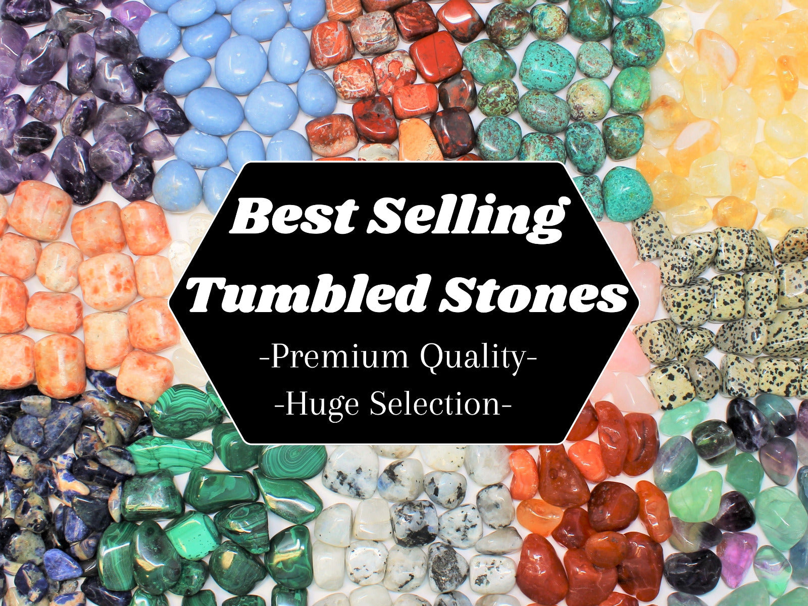 8 oz or 1 lb Tumbled Stones Bulk Lots: Huge Choice (Crystal Healing, Bulk Lots)