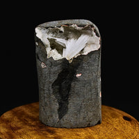 Scolecite Spray on Quartz Geode 330g Healing Crystal Reiki Meditation Stone