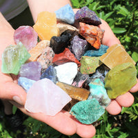 Bulk Mixed Crafters Collection: Gems Crystal Natural Rough Raw 1/2 lb Lot
