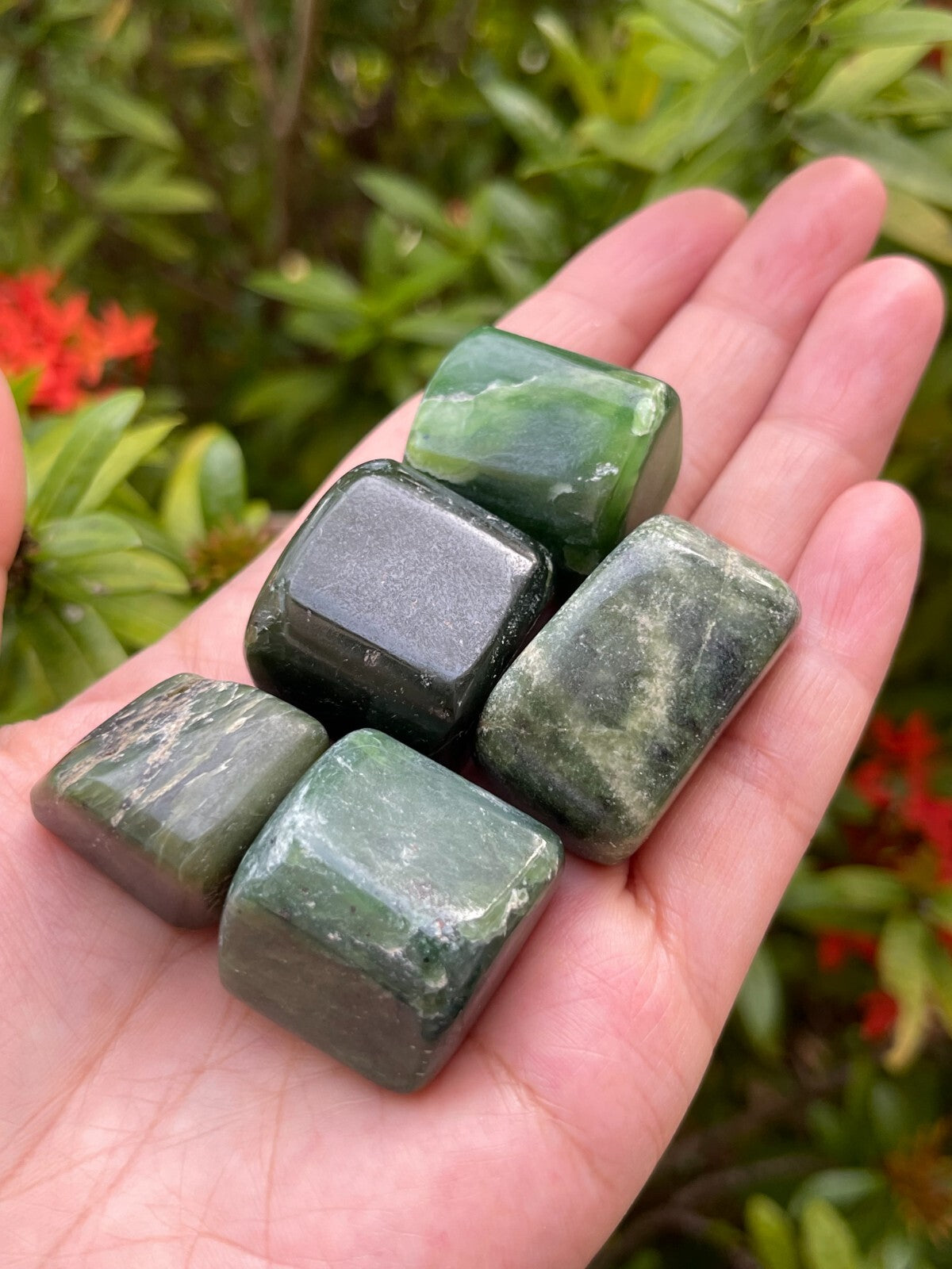 1/2 Lb Lot Tumbled Stones, 0.75-1.25" Crystal Healing Stones, Choose Stone Type