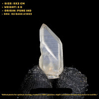 Natural Green Included Clear Quartz Crystal 5g 5x2cm  Healing Mineral Stone