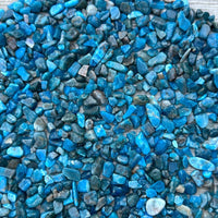 Grade A++ Apatite Semi Tumbled Gemstone Mini Chips 4 - 8 mm, Wholesale Bulk Lot