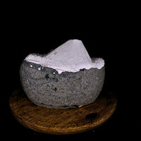 420g Scolecite Spray Inside MM Quartz Geode Natural Mineral Specimen on Matrix