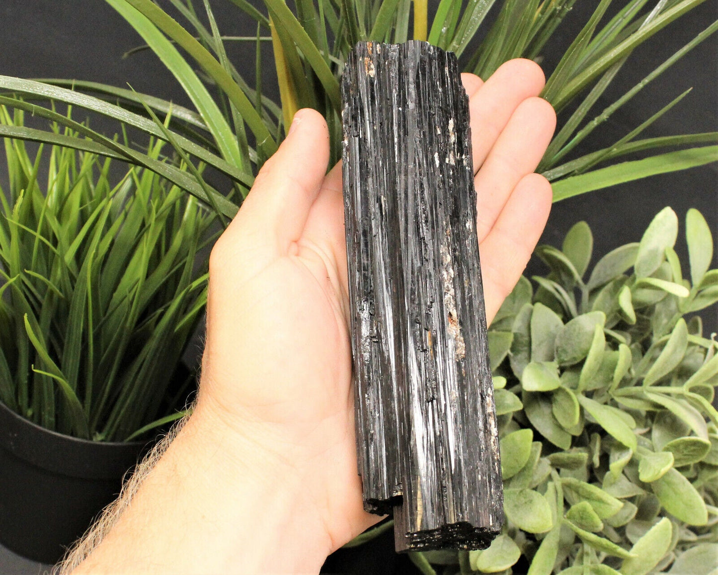 JUMBO Black Tourmaline Rods Premium Rough Natural Crystal Logs