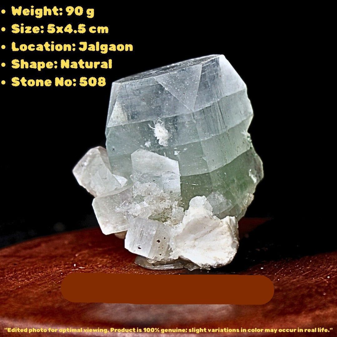 85g Green Apophyllite with Heulandite Rare Indian Mineral Specimen