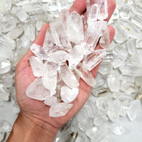 Mini Quartz Crystal Points Bulk, Crystals for Necklace Pendants & Healing Gems