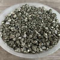 Grade A++ Pyrite Semi Rough Mini Chips 1 - 4 mm, Raw Pyrite, Wholesale Bulk Lot