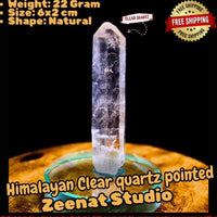 22g Natural Clear White Himalayan Quartz Cluster Rare Mineral Specimen Matrix