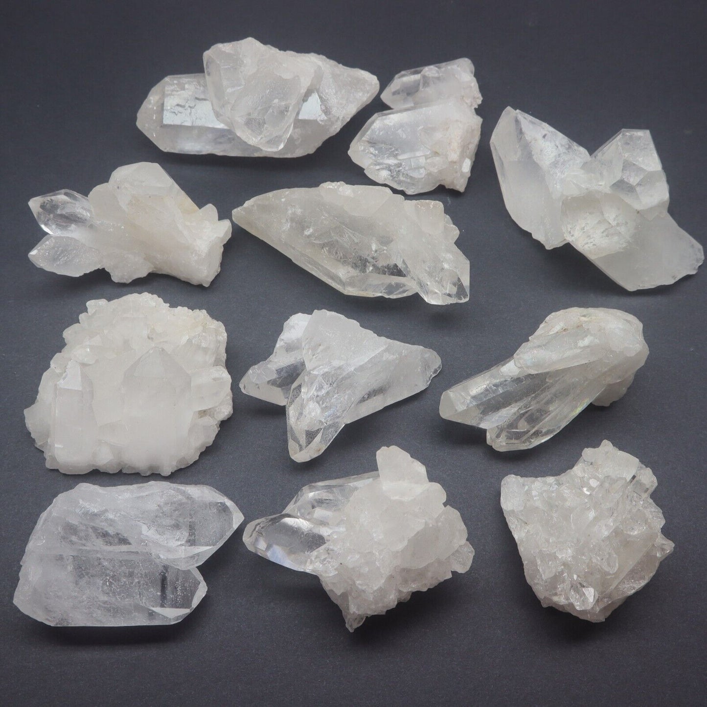 1 Lb Natural Clear Quartz Crystal Cluster Crystal Points Mineral Specimens