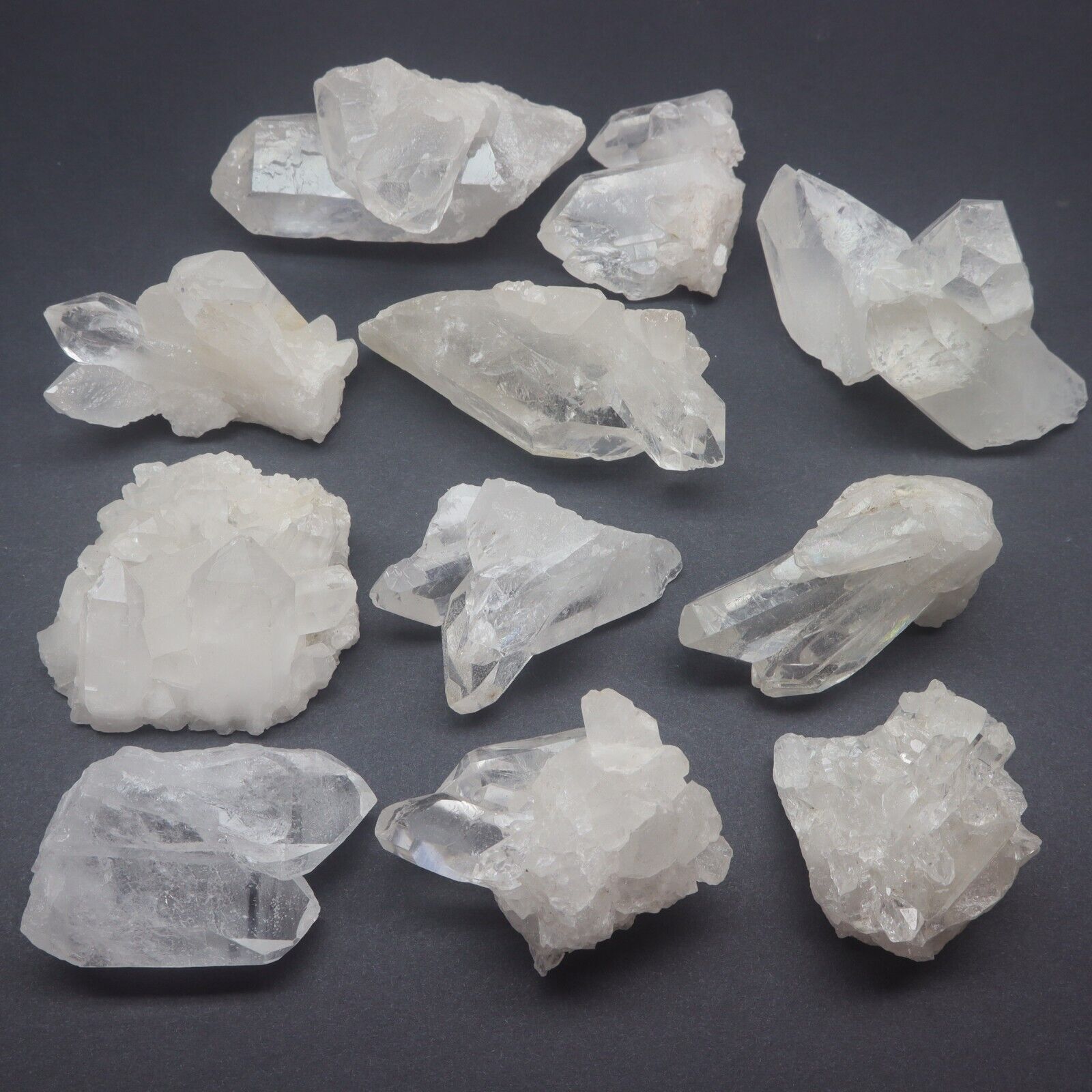 1 Lb Natural Clear Quartz Crystal Cluster Crystal Points Mineral Specimens