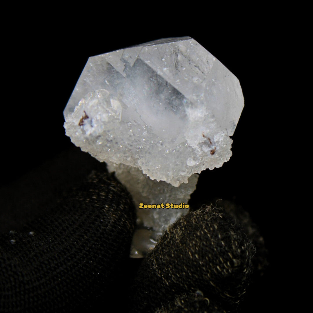 Apophyllite Unusual Crystal Cluster 4cm 140g Rare Luster Tower Specimen from Ind