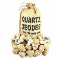 40 Break Your Own Geodes Quartz Crystals Druzy Bulk Pack - Whole Moroccan 1.5