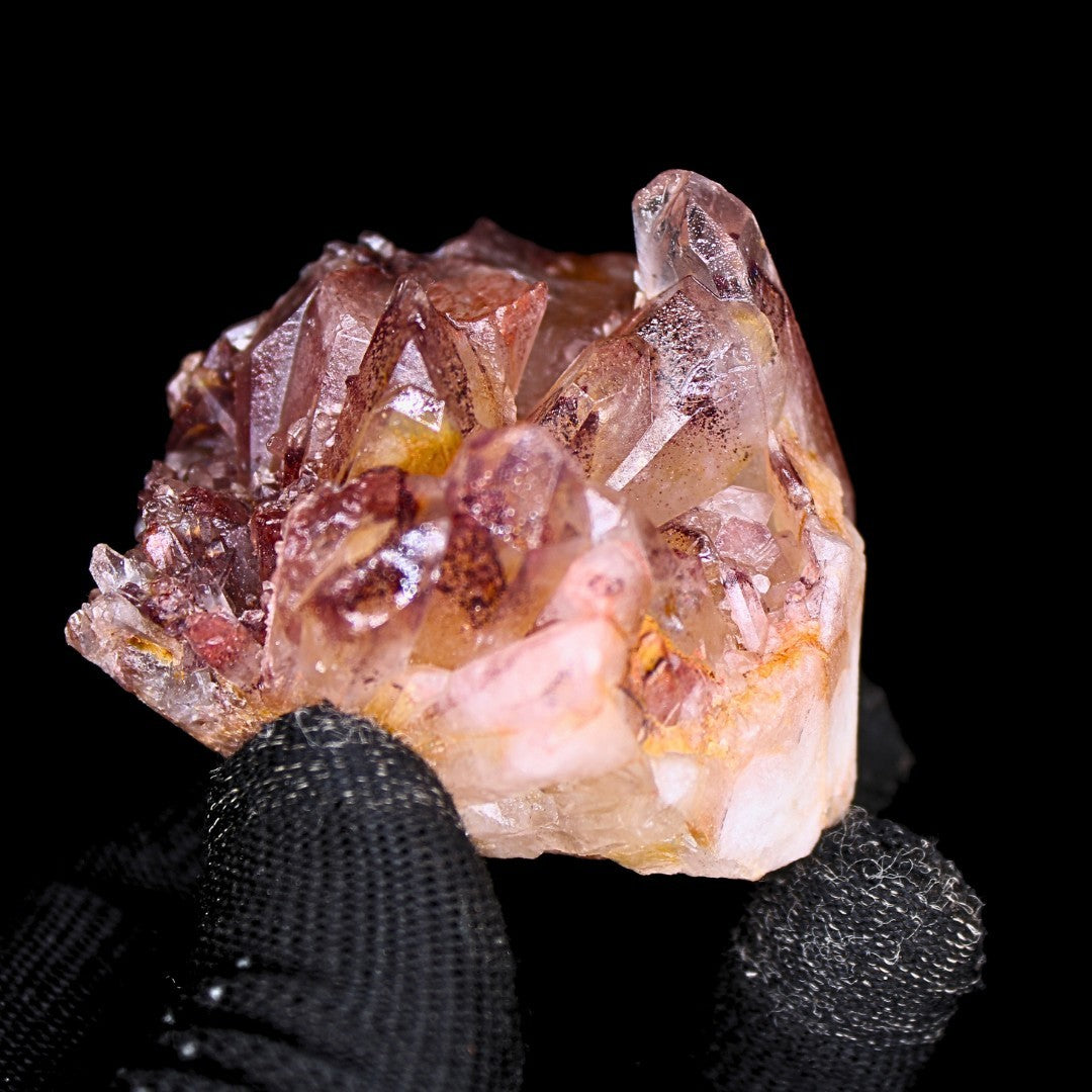 Phantom Clear Quartz Cluster 158g 6x6 cm Rare Growth Mineral from India