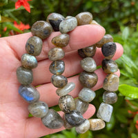 Wholesale Grade A++ Gemstone Nugget Bracelet, Choose from 18 Gemstone Types