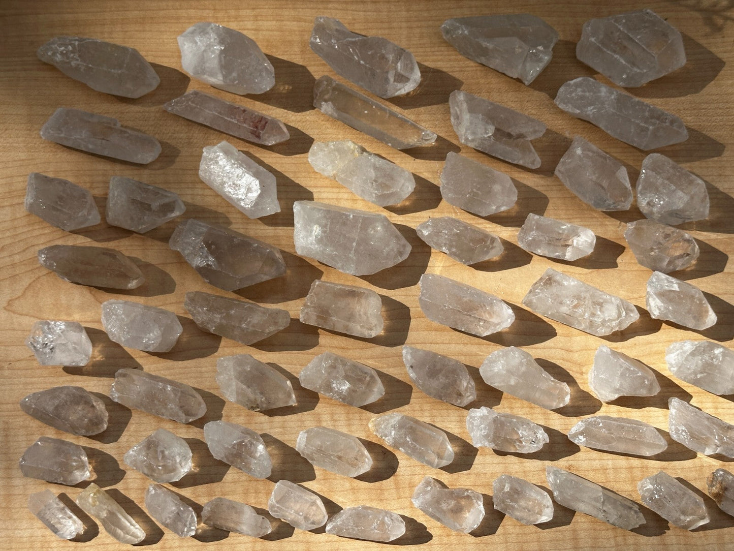 Natural Clear Quartz Crystal Points 1 to 3 Inches, Wholesale Bulk Lot