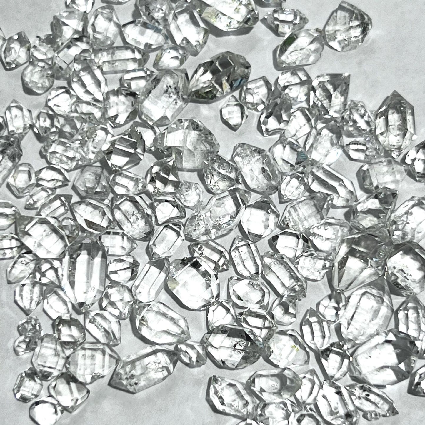 Extra Quality Clear Quartz Crystal Double Terminated (Herkimer-Like Shapes)