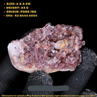 Mini Phantom Quartz 43g 6x4 cm Raw Natural Cluster for Crystal Collectors