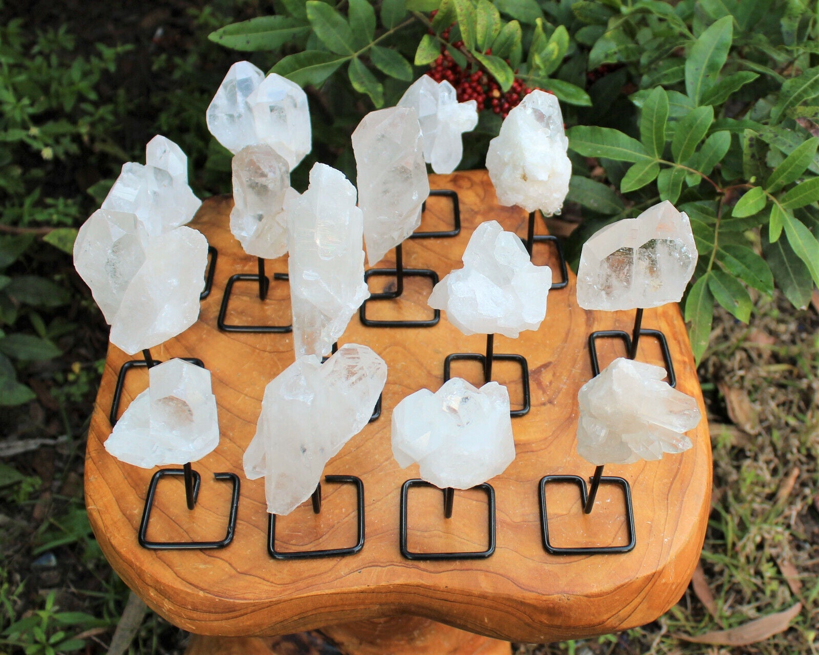 Clear Quartz Cluster Natural Crystal Décor Premium Raw Quartz from india