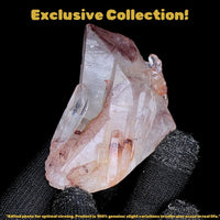 80g Phantom Quartz Crystal Cluster 7x4cm  Rare Mineral Specimen from India